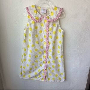 Stitchy Fish Lemonade Lady Dress in Pink Size 6 Light Lemon Dress